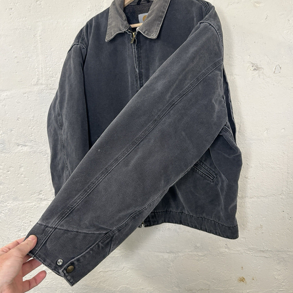 Vintage Carhartt Blanket-Lined Detroit Jacket “Petrol Grey” J97 PTL Men’s XL