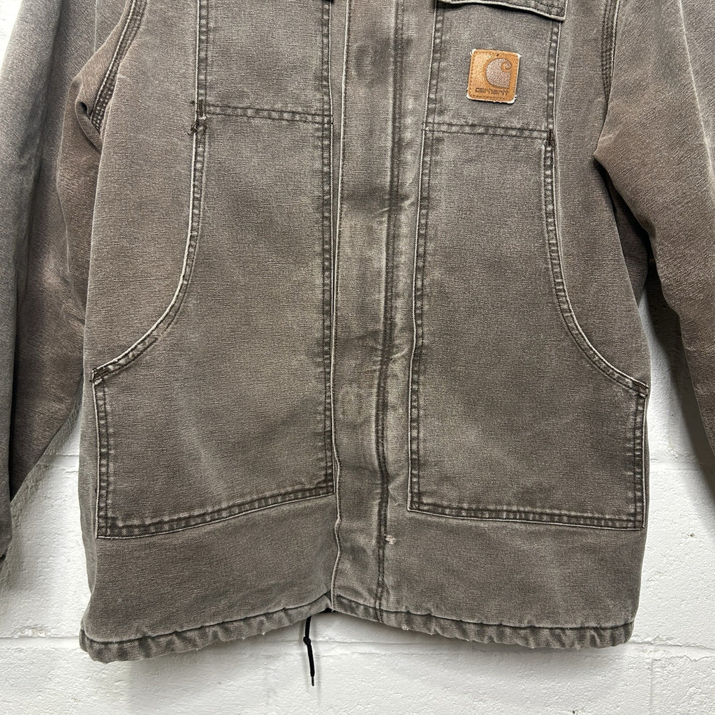 Vintage Faded Carhartt Quilted Artic Jacket “Chestnut” C26 CHT Men’s Medium