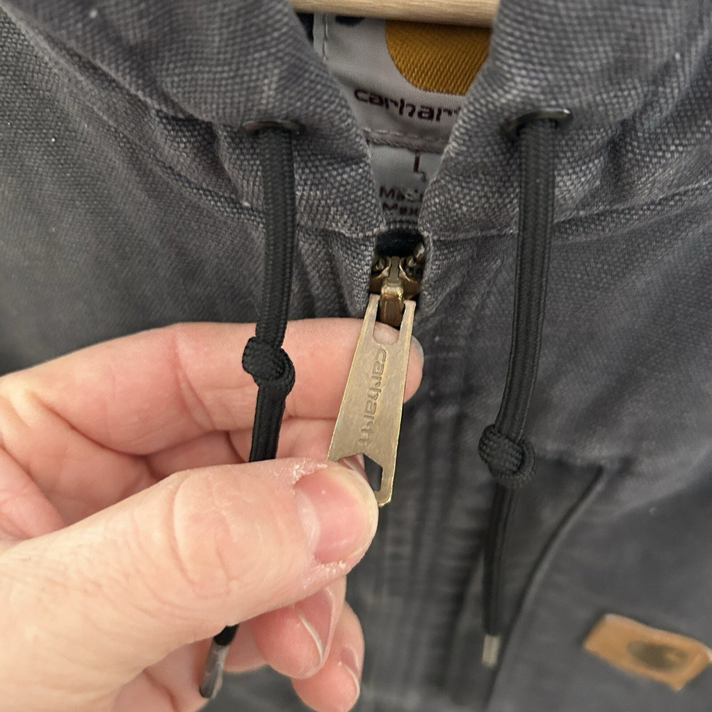 Carhartt Fleece-Lined Knoxville Hooded Vest “Shadow Grey”