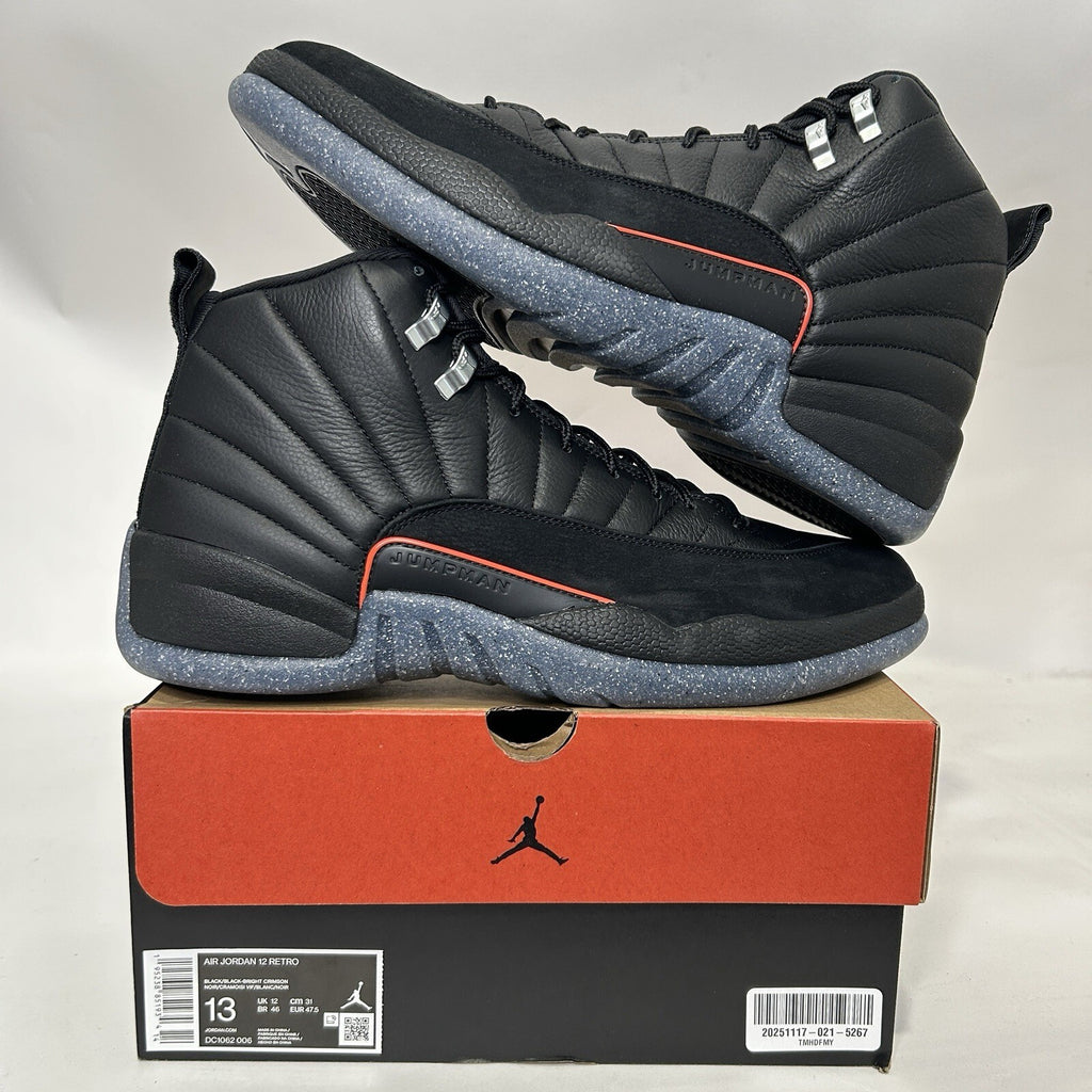 Nike Air Jordan 12 Retro Utility "Grind/Bright Crimson Black" DC1062-006 New