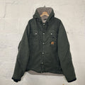 Y2K Carhartt Sandstone Hooded Multi-Pocket Jacket “Moss” J284 MOS Men’s X-Large