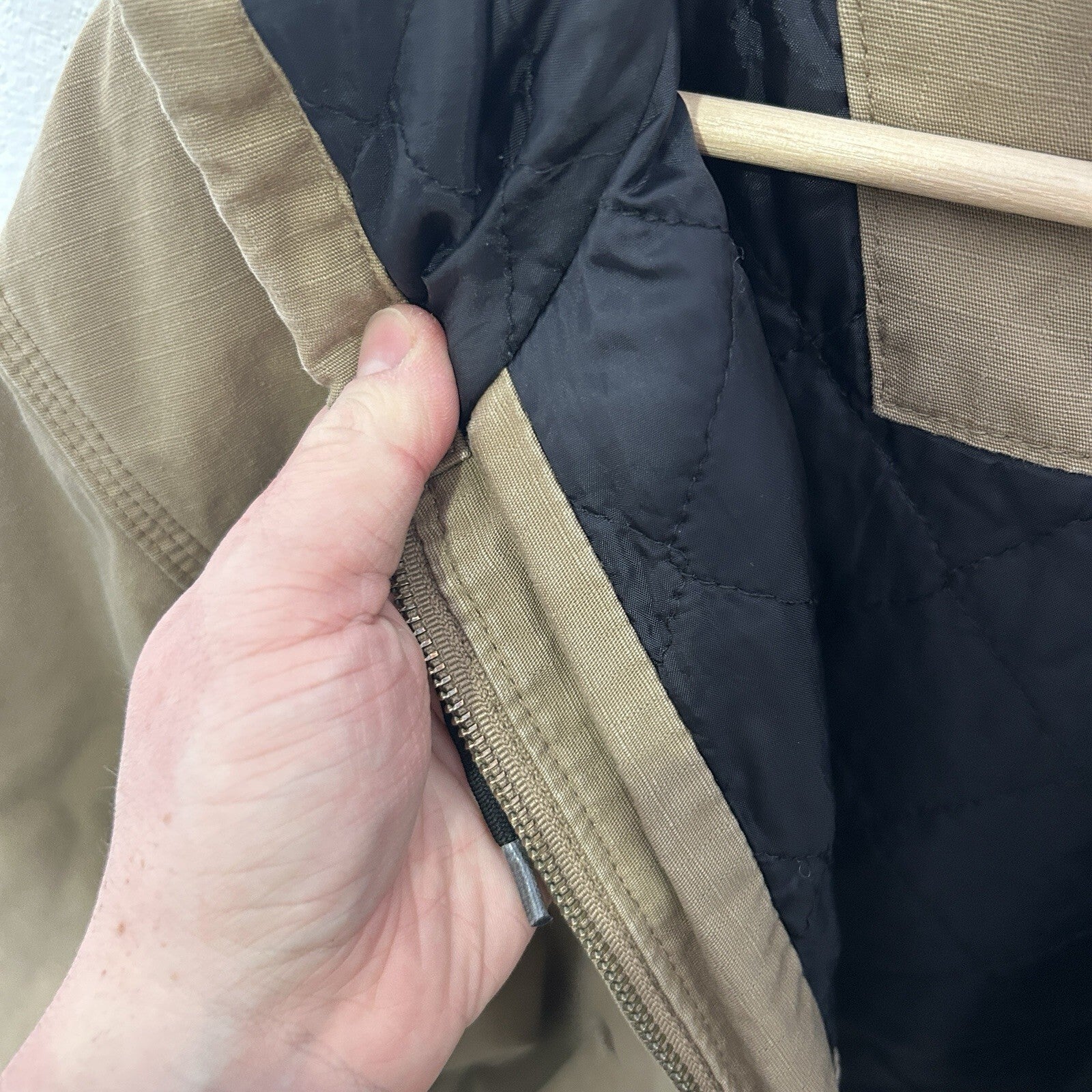 Vintage Carhartt Quilted Ripstop Active Jacket “Dark Khaki” 100108 253 Men’s L