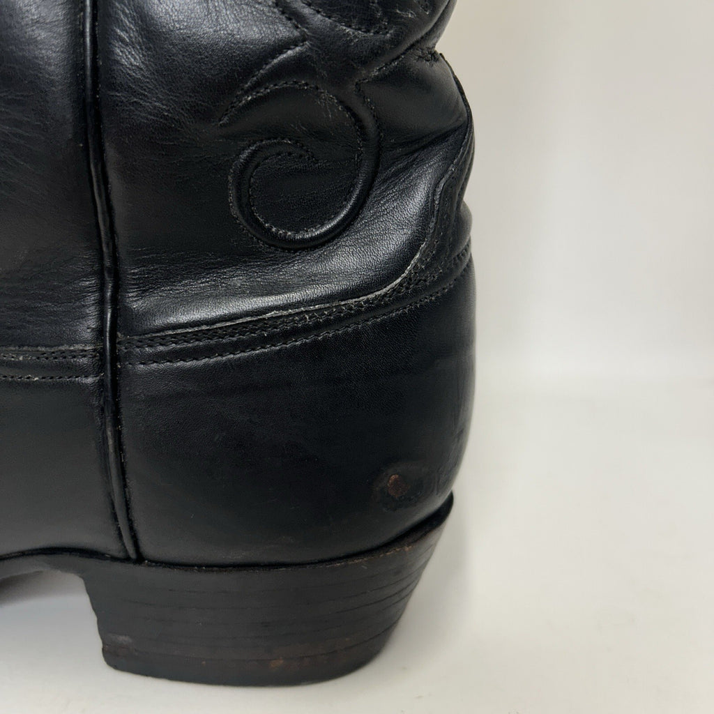 Lucchese Handmade Classics Goatskin Vines Cowboy Boots “Black” L1309 Men’s 8.5D
