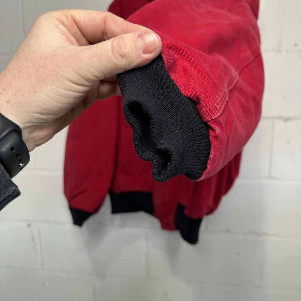 Vintage Carhartt Quilted Hooded Active Jacket “Red” J04 RED Men’s Large