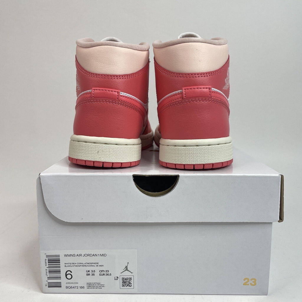 Nike Air Jordan 1 Mid Retro “Strawberries & Cream” BQ6472-186 Women's 6 New