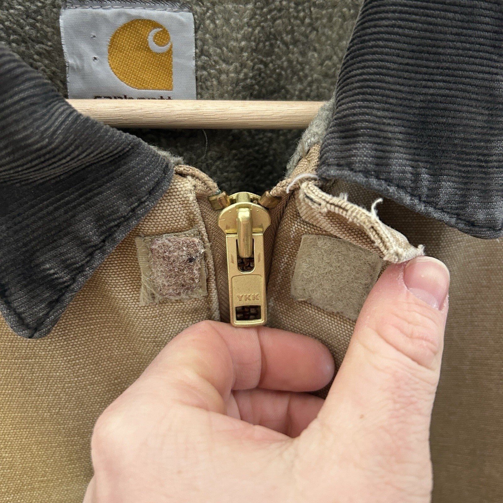 Vintage Carhartt Sherpa-Lined Dearborn Jacket “Camel/Brown” J164 CML Men’s XL