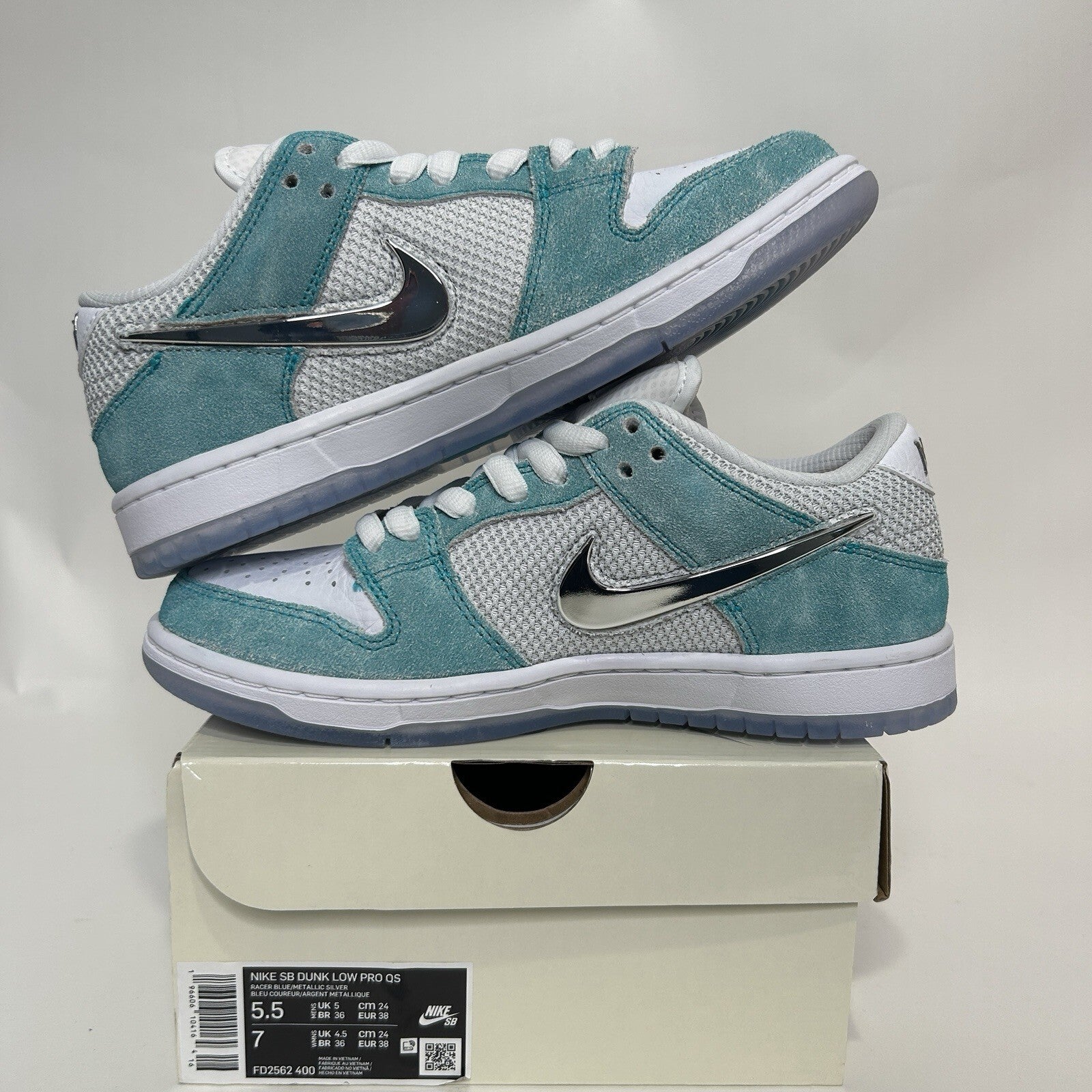 Nike SB Dunk Low Pro QS X April Skateboards “Tiffany” FD2562-400 Men’s 5.5 New