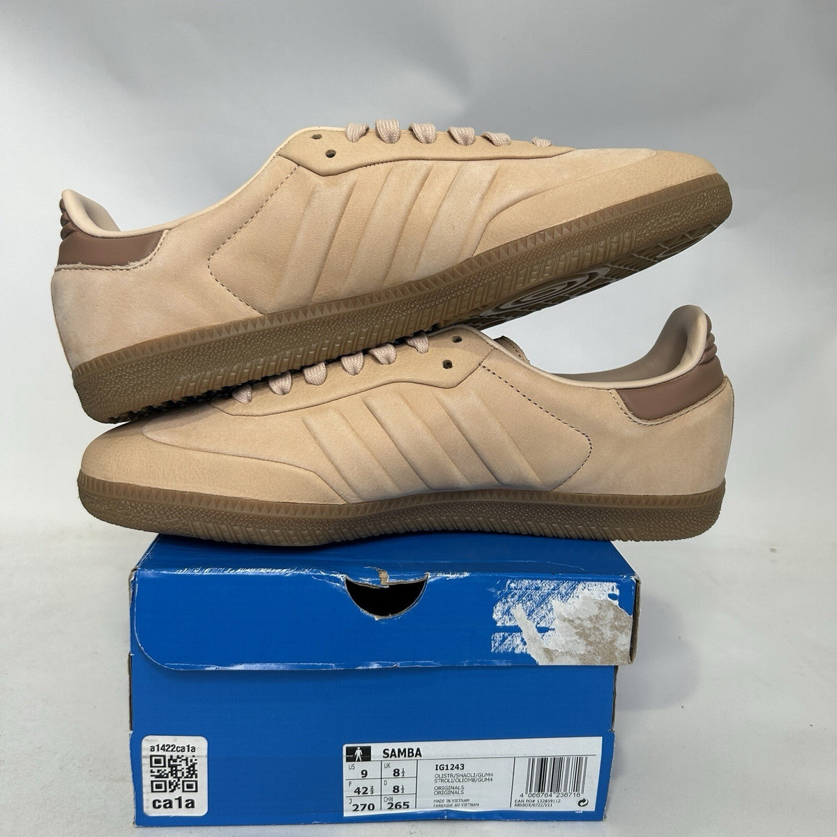 Adidas Original Samba Shoes “Halo Blush Gum” IG1243 Men’s 9 New