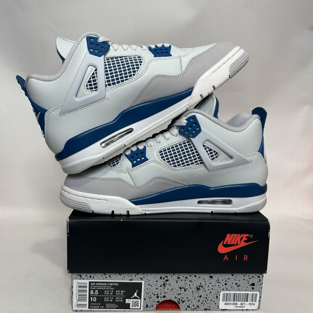 Nike Air Jordan 4 Retro OG “Military Blue” FV5029-141 Men’s 8.5 New
