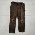 Thrashed Carhartt DoubleKnee Pants “Dark Brown” B136 DKB