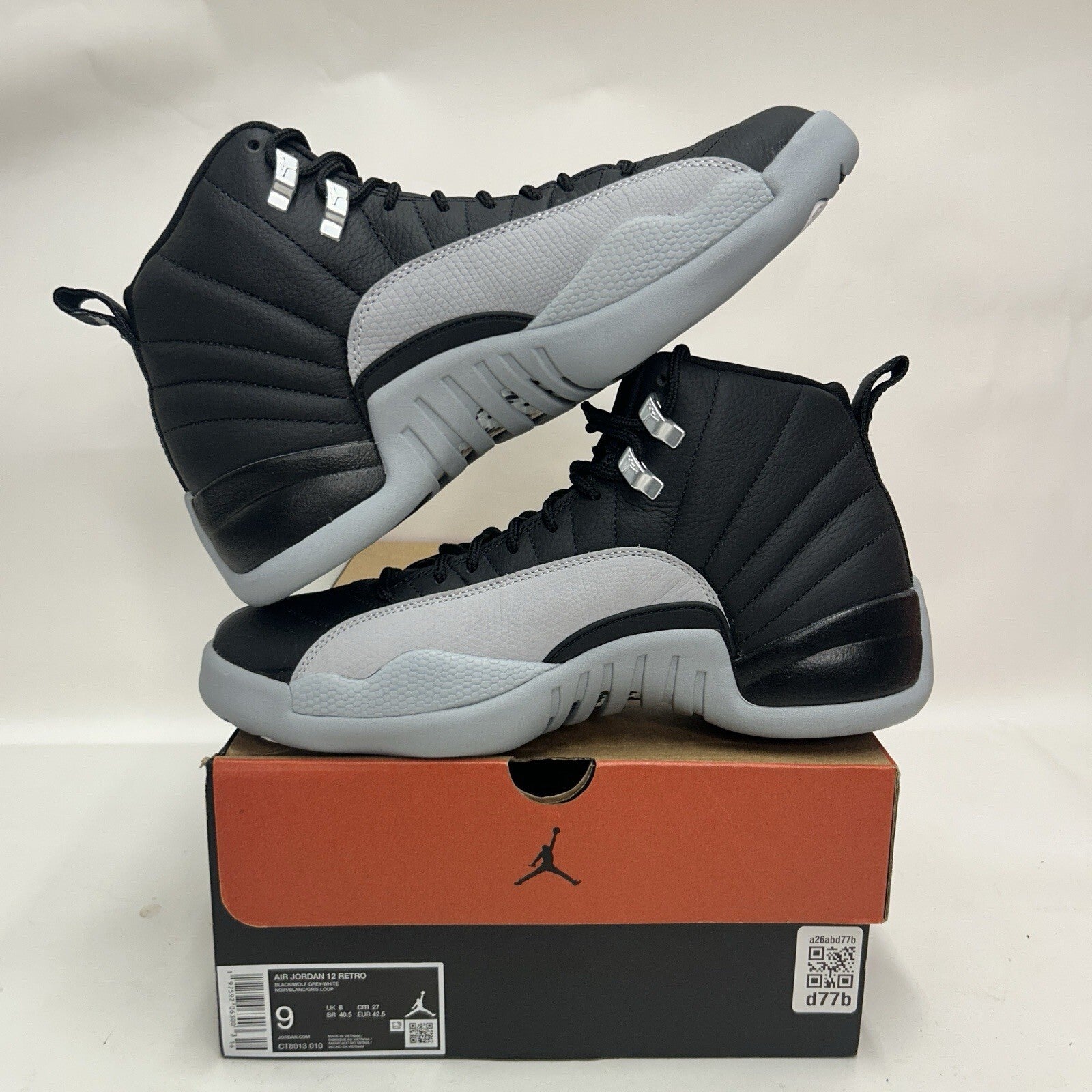 Nike Air Jordan 12 Retro “Barons/Black Wolf Grey White” CT8013-010 Men’s 9 New