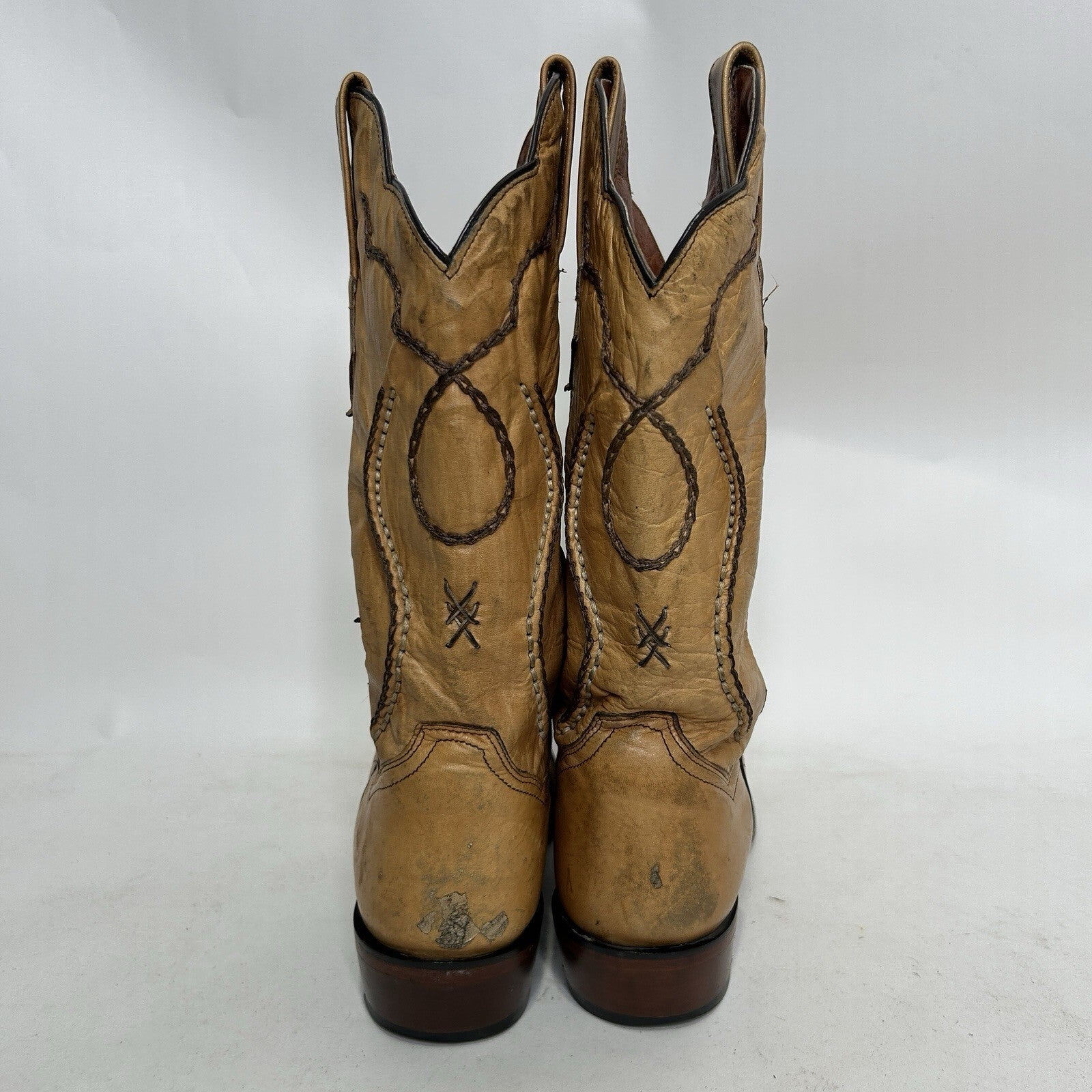Vintage Dan Post Palamino Albany Boots “Cream” Men’s 11D