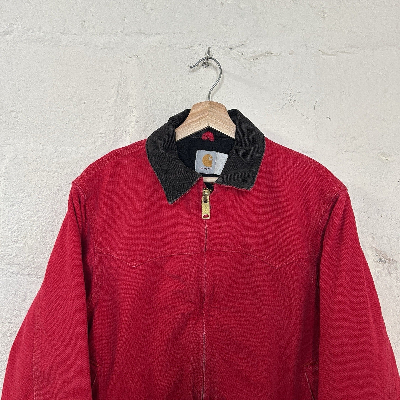 Vintage Carhartt Quilted Santa Fe Jacket “Red” J13RED/JQ2100 Men’s Medium