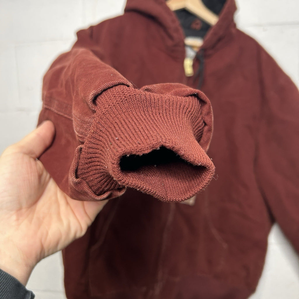 Vintage Carhartt Quilted Hooded Active Jacket “Clay Red” J130 CLY Men’s X-Large