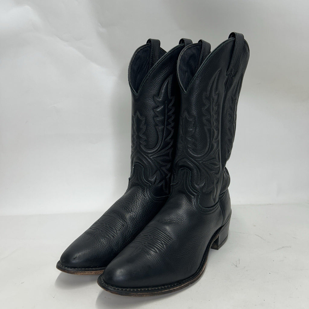 Vintage Abilene Cowhide Western Cowboy Boots “Black” Men’s 11.5D
