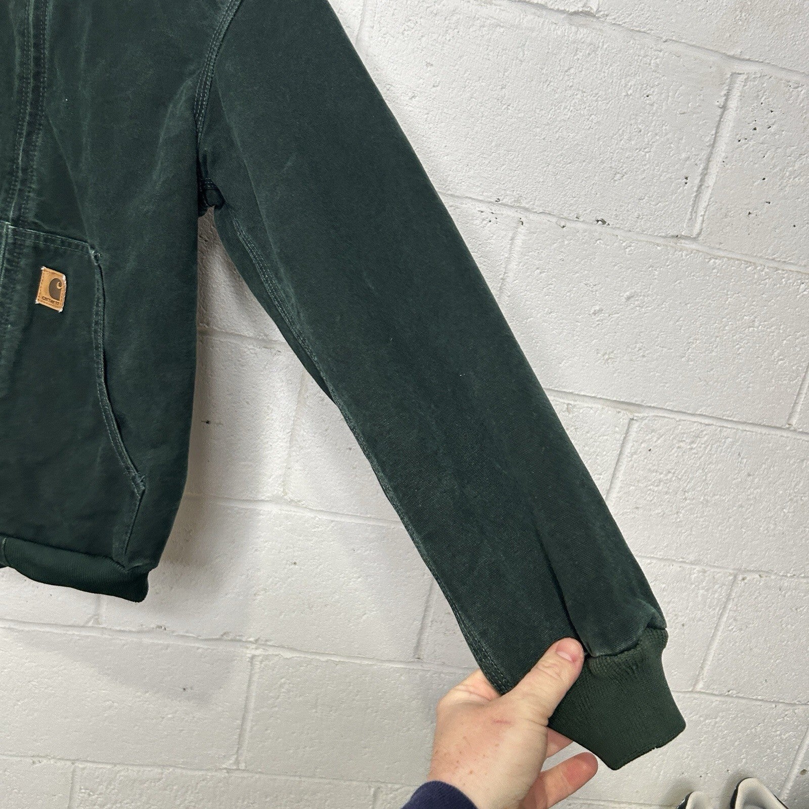 Vintage Carhartt Hooded Active Jacket “Spruce” YYJ159 SPC Youth XL/Women’s Small