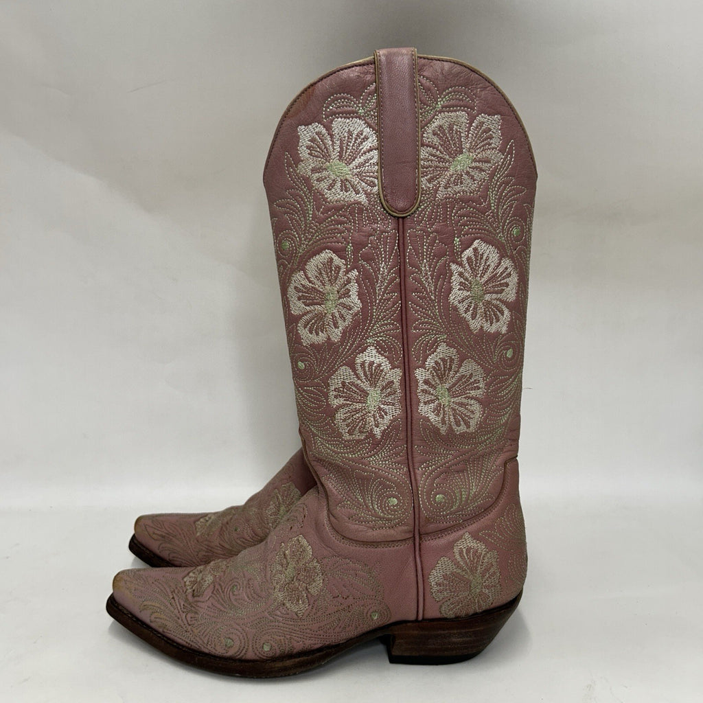 Old Gringo Embroidered Floral Western Boots “Pink” Women’s 7B Worn