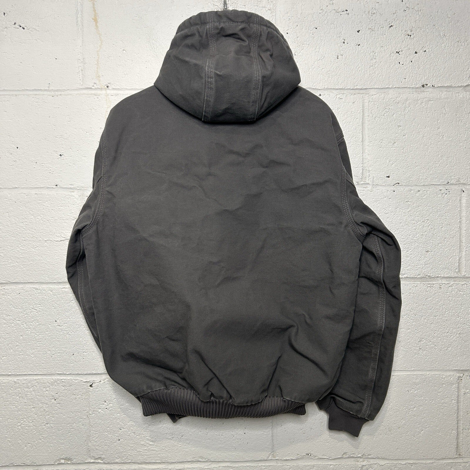 Carhartt Quilted Hooded Active Jacket “Gravel” Google 103940-GVL Men’s Small
