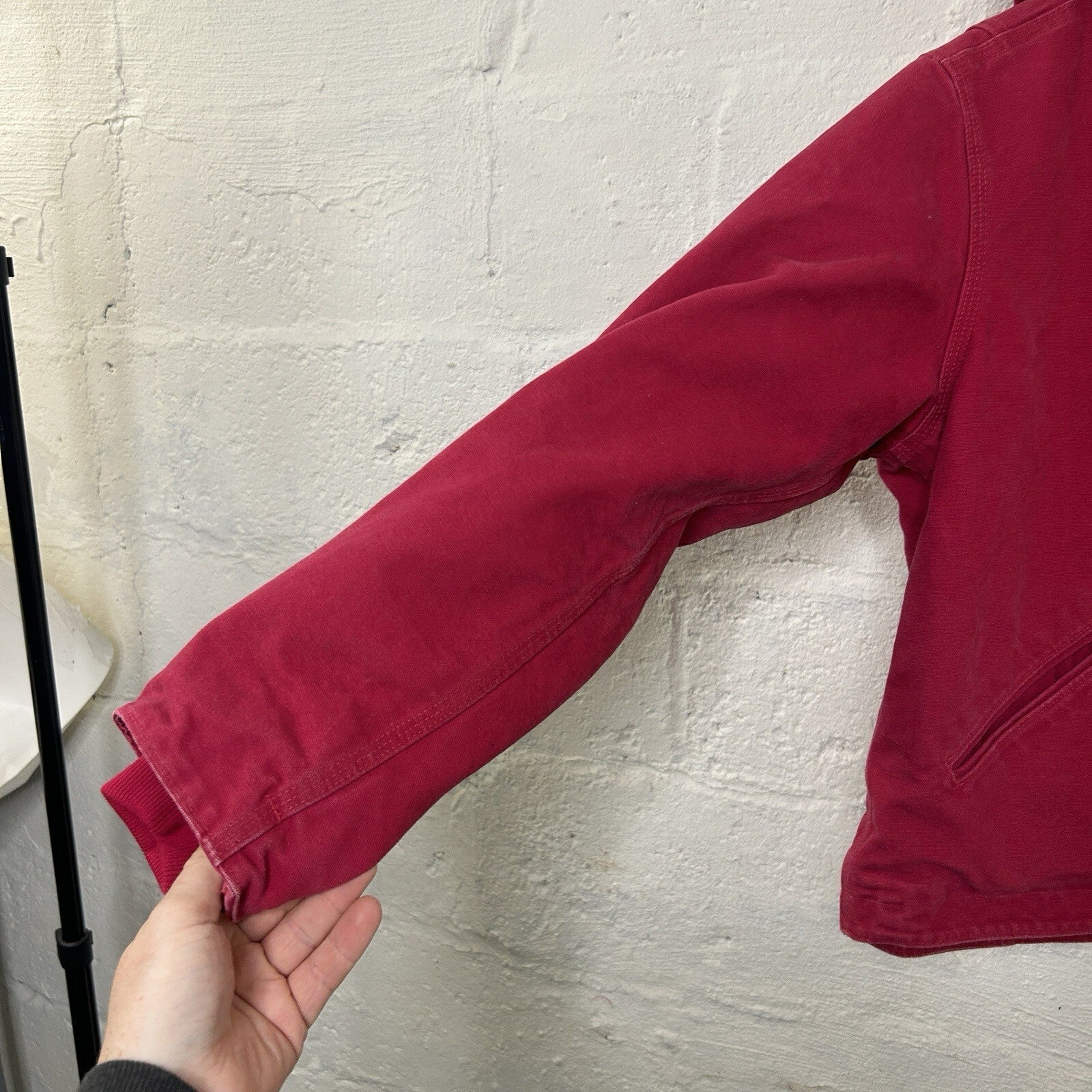 Carhartt Sherpa-Lined Hooded Detroit Jacket “Scarlet Red”WJ141 SCA Women’s Large
