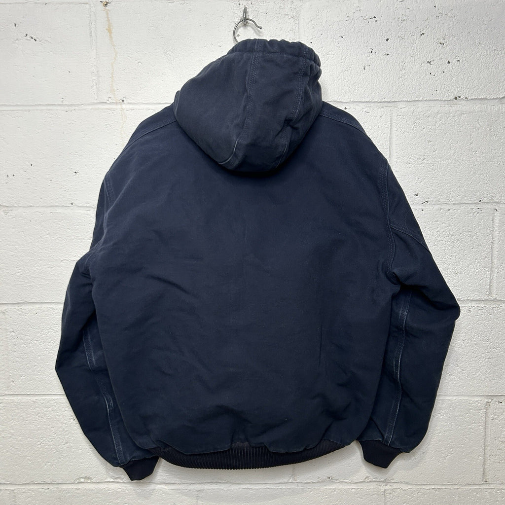 Carhartt Quilted Hooded Active Jacket “Dark Navy” J140 DNY Men’s Large