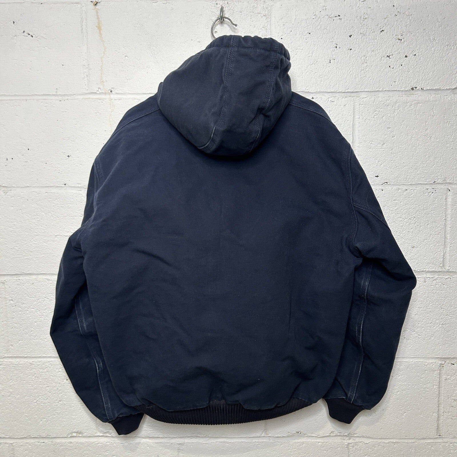 Carhartt Quilted Hooded Active Jacket “Dark Navy” J140 DNY Men’s Large