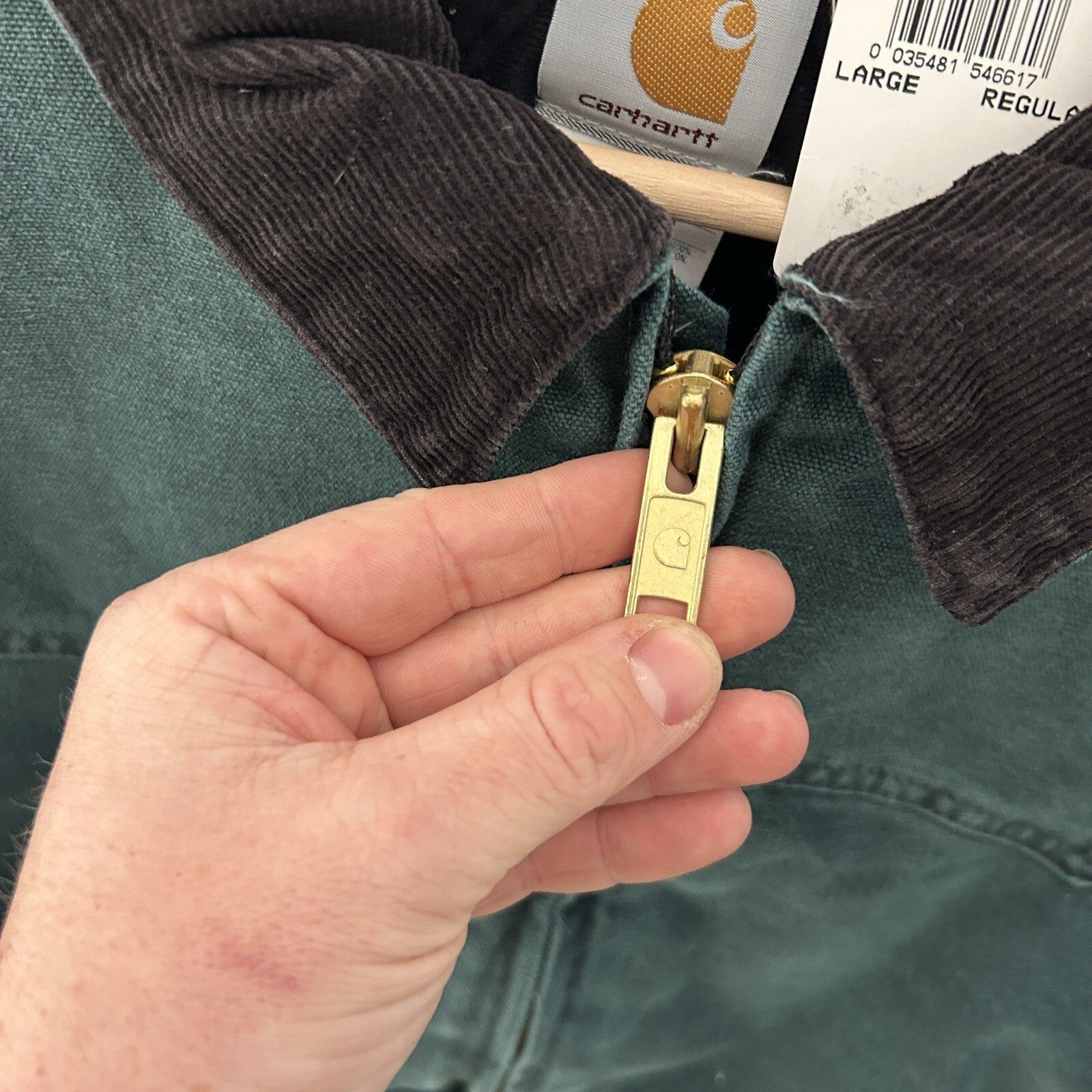 Vintage Carhartt Santa Fe Jacket “Hunter Green” J14 HTG Men’s Large NEW