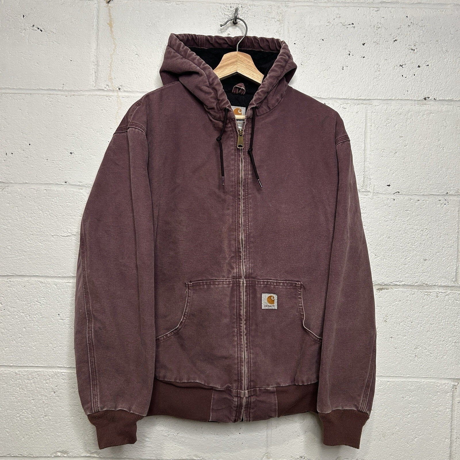 Vintage Carhartt Quilted Active Jacket “Deep Plum” WJ130 DPM Women’s Large