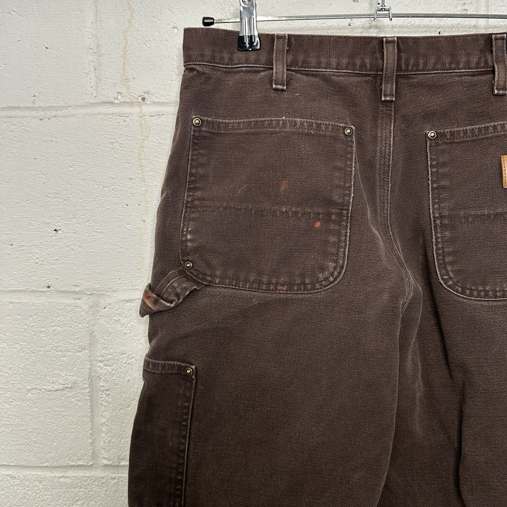 Vintage Carhartt DoubleKnee Dungaree Pants “Dark Brown”