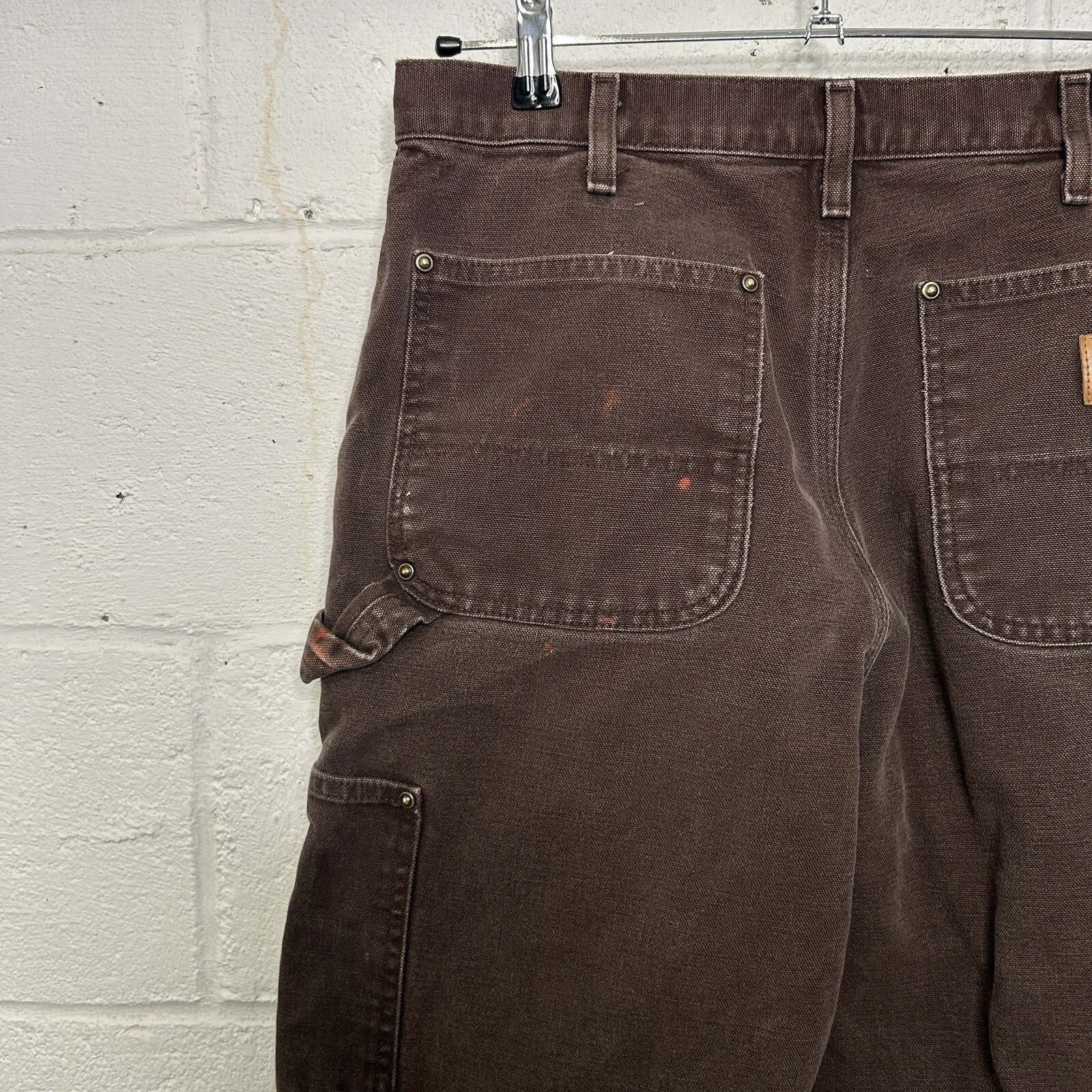 Vintage Carhartt DoubleKnee Dungaree Pants “Dark Brown”