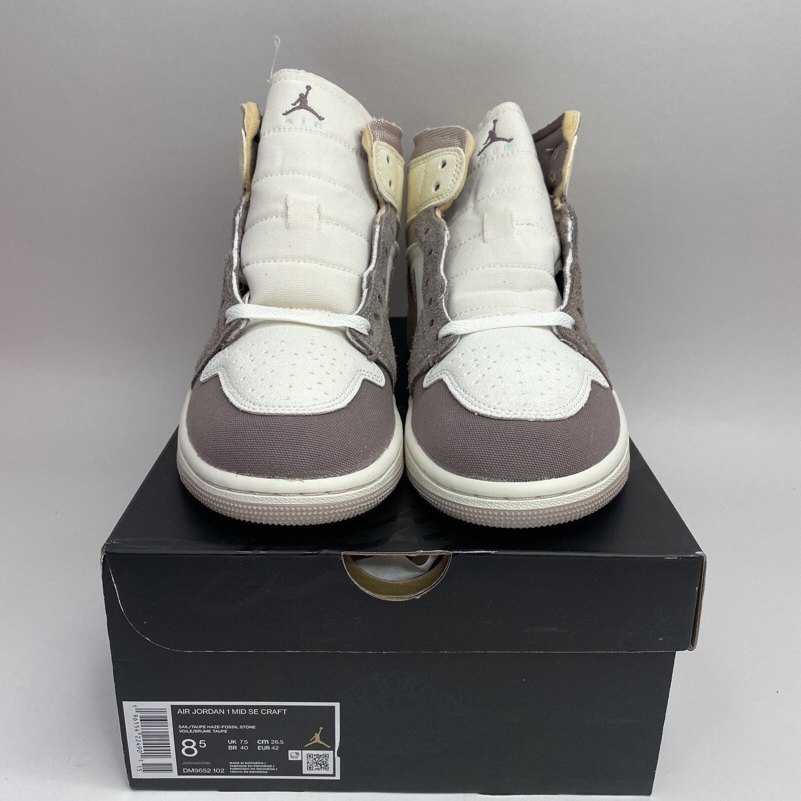 Nike Air Jordan 1 Mid SE Craft Inside Out “Taupe Haze” DM9652-102 Men’s Size 8.5