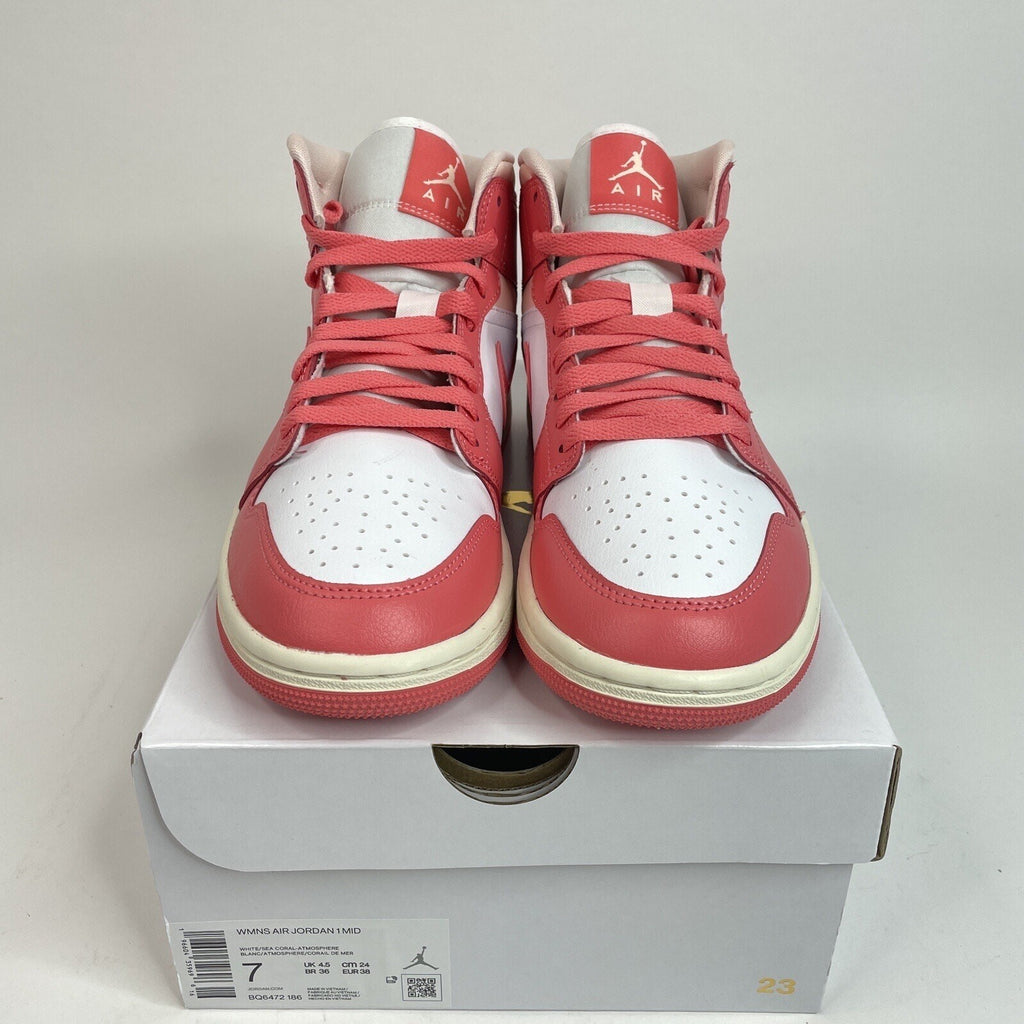 Nike Air Jordan 1 Mid Retro “Strawberries & Cream” BQ6472-186 Women's 7 New