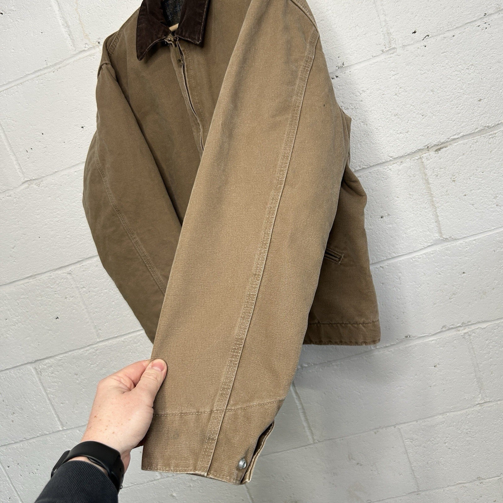 Vintage Carhartt Blanket-Lined Detroit Jacket “Firewood” J97 FWD Men’s Large