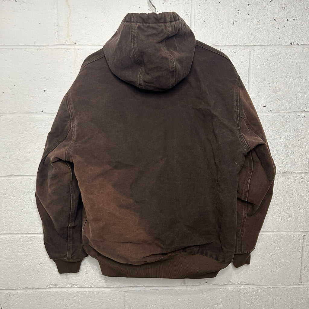 Y2K Carhartt Quilted Hooded Active Jacket “Dark Brown” WJ130 DKB Women’s XL