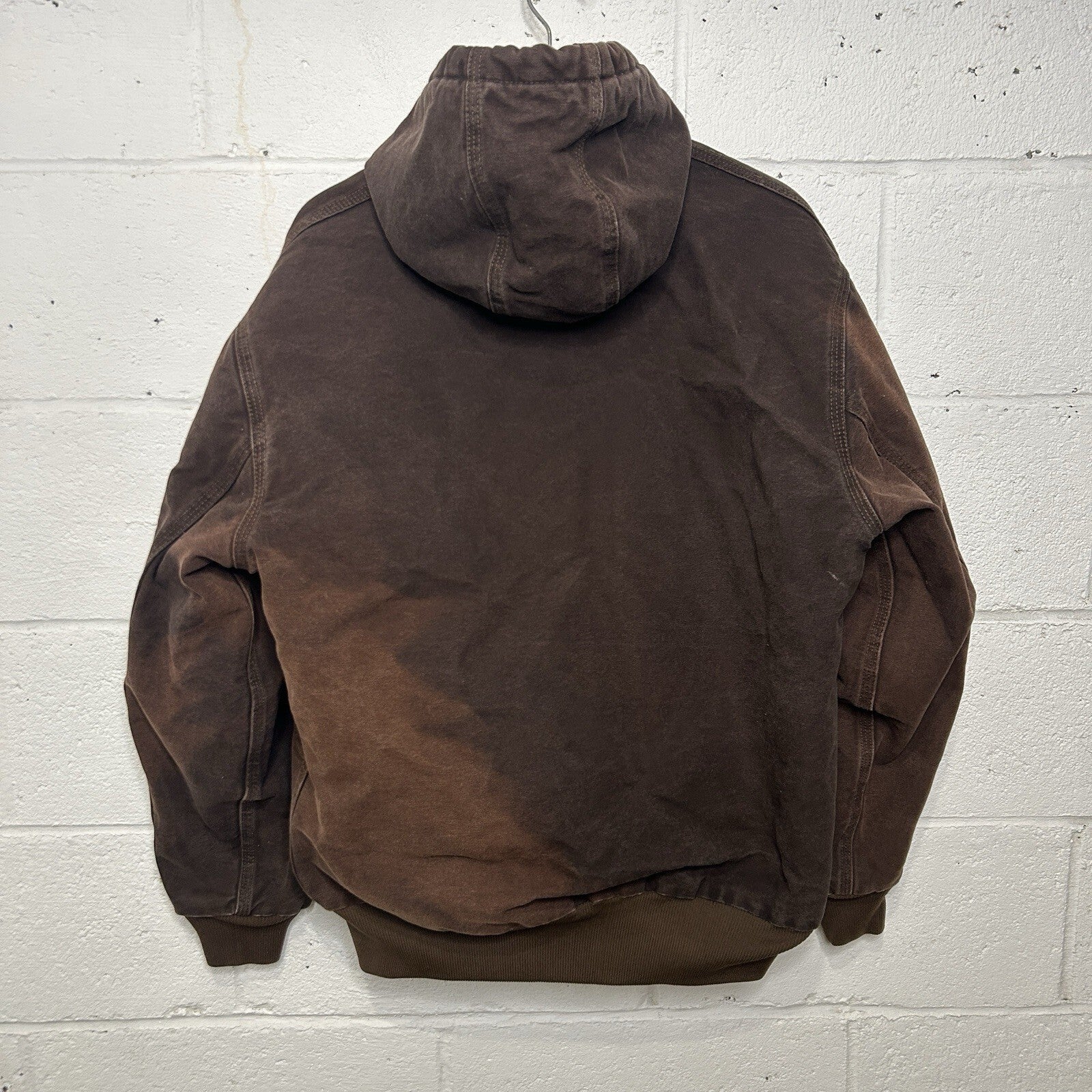 Y2K Carhartt Quilted Hooded Active Jacket “Dark Brown” WJ130 DKB Women’s XL