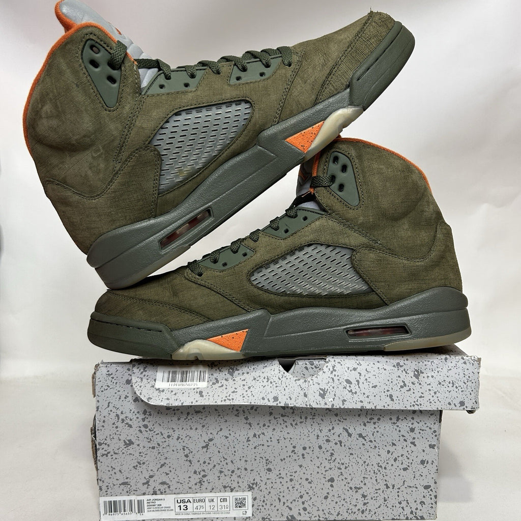 Nike Air Jordan 5 Retro OG “Olive/Green Orange Grey” DD0587-308 Men's 13