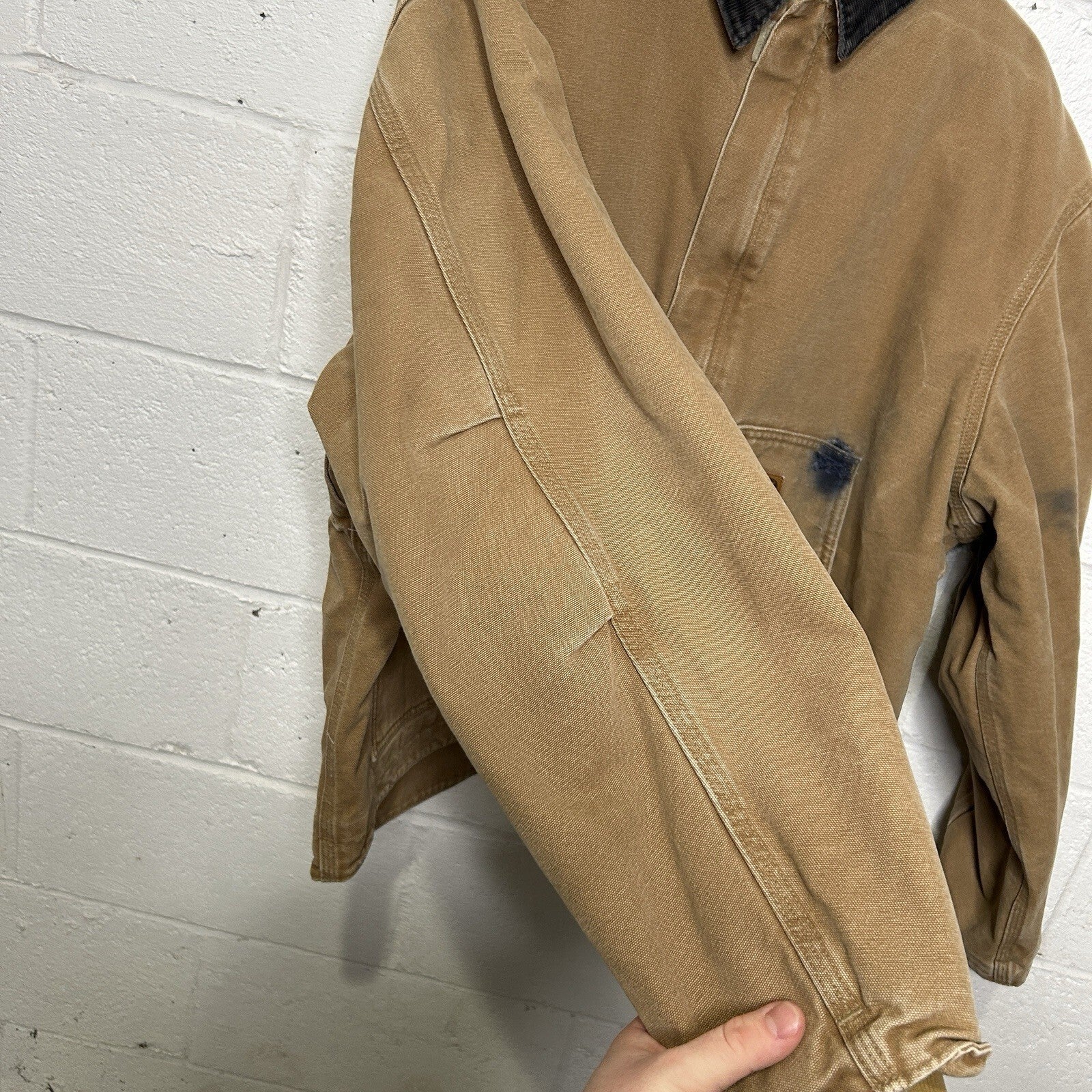 Vintage Carhartt Sherpa-Lined Dearborn Jacket “Camel/Brown” J164 CML Men’s XL