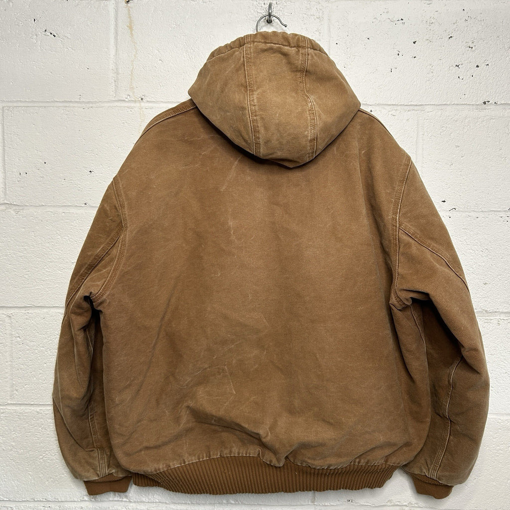 Carhartt Hooded Quilt-Lined Active Jacket “Brown” J130-211 Men’s X-Large