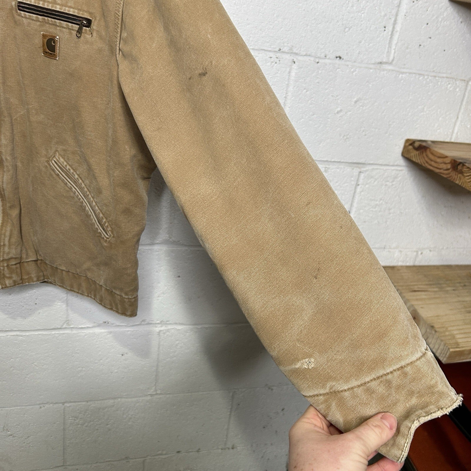 Vintage Carhartt Blanket-Lined Detroit Jacket “Camel” J97 CML Men’s Large