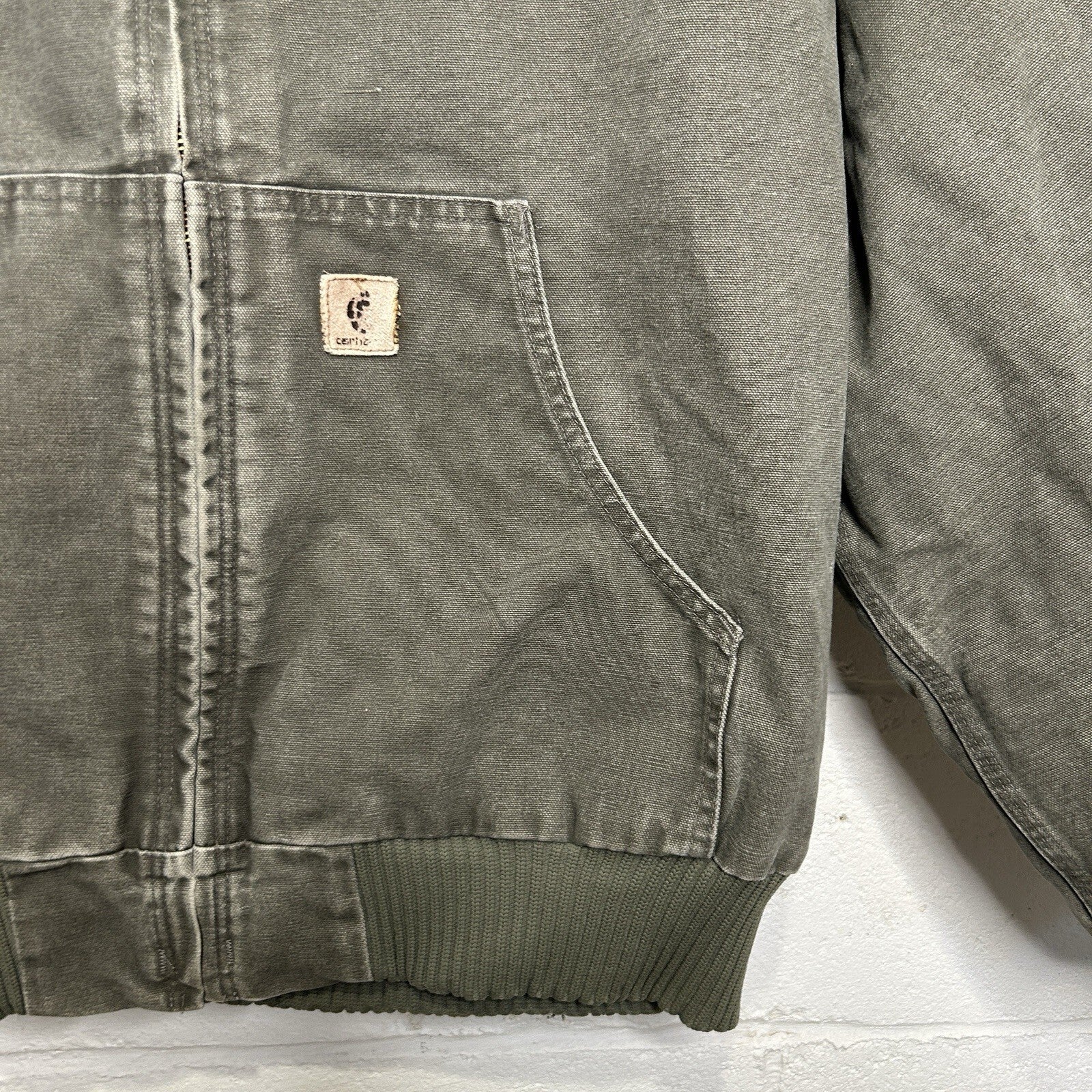 Vintage Carhartt Thermal-Lined Hooded Active Jacket “Sage” J160 SAG Men’s XL