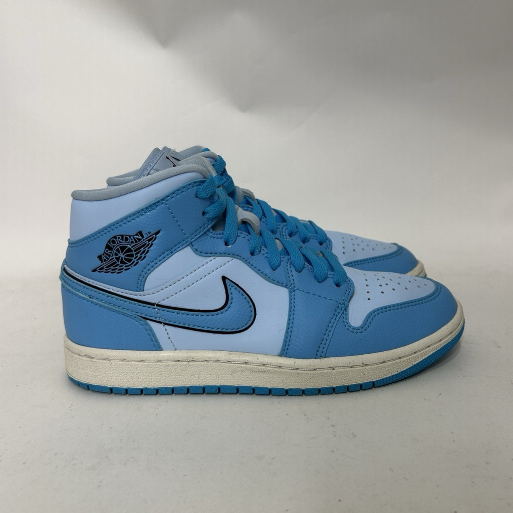 Nike Air Jordan 1 Mid SE WMNS “Ice Blue” DV1302-400 Shoes Women’s 8 Worn