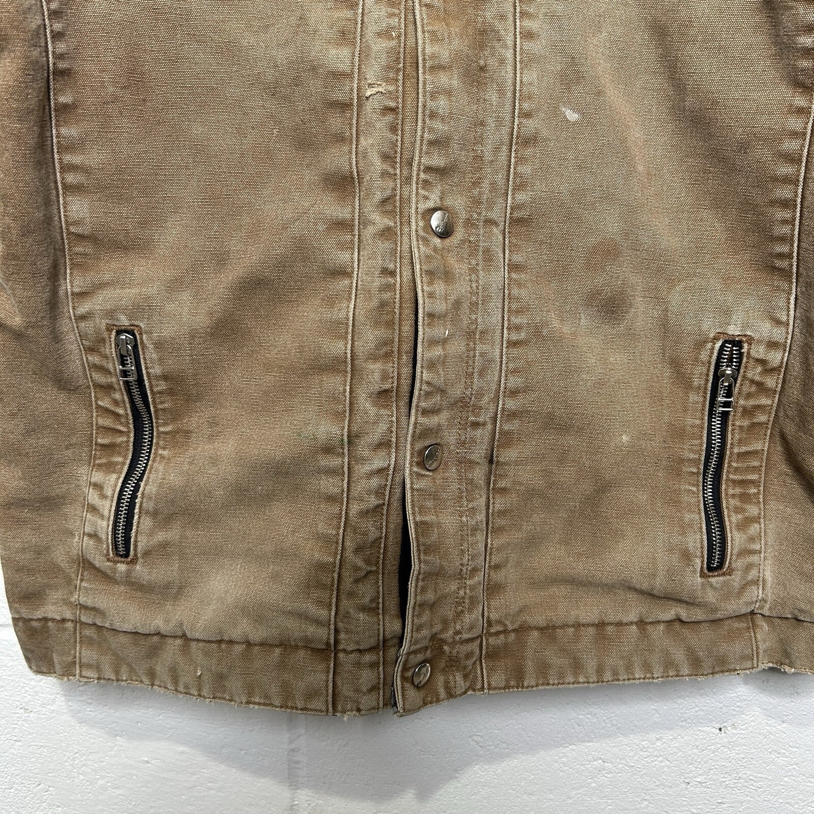 Y2K Carhartt Sandstone Multi-Pocket Jacket “Brown” J285 BRN Men’s Large