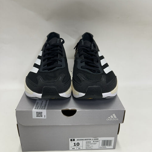Adidas Adizero Boston 11 Wide Running Shoes “Black White” GV9630 Men’s 10 New