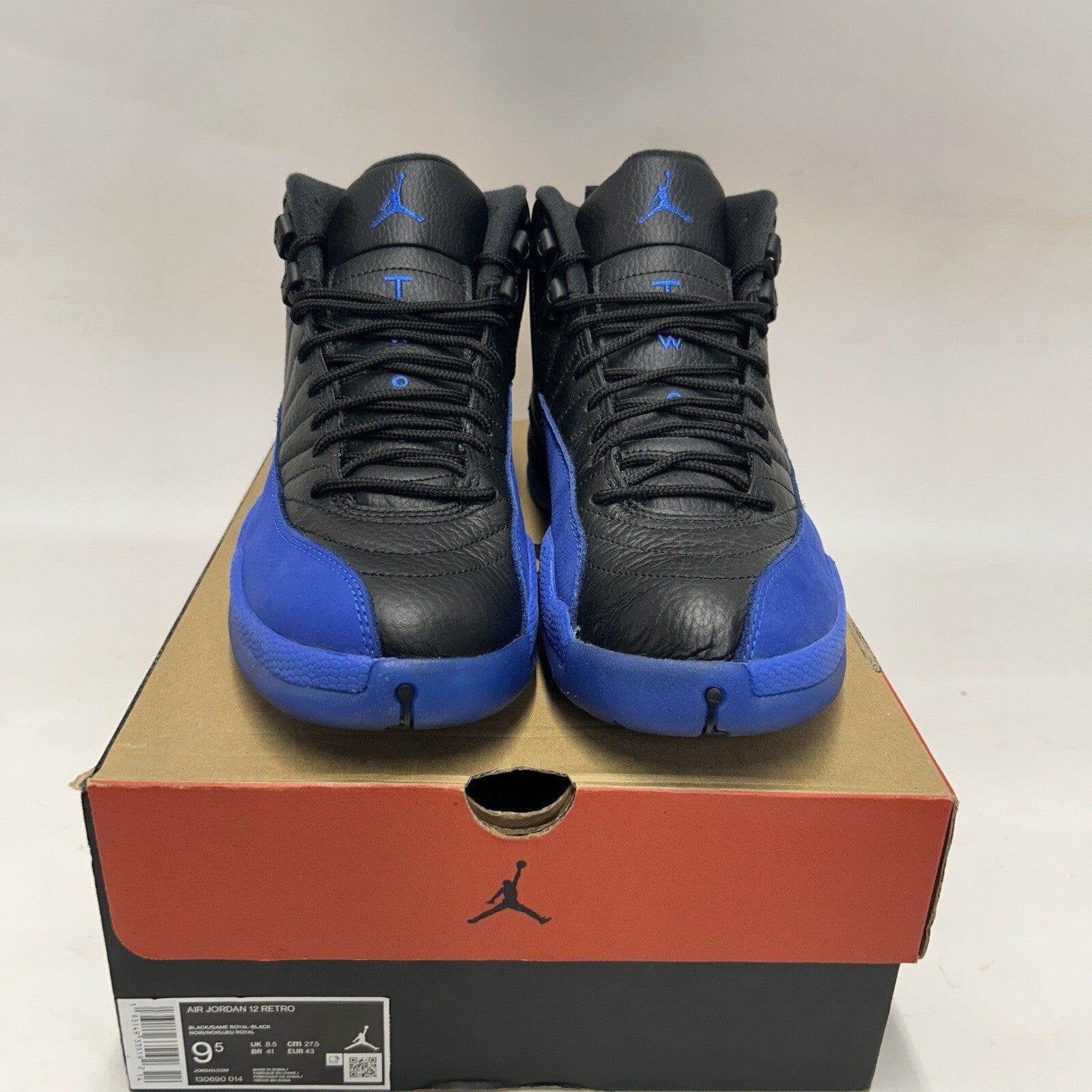 Nike Air Jordan 12 Retro OG “Game Royal/Black Blue” 130690-014 Men's 9.5 Worn