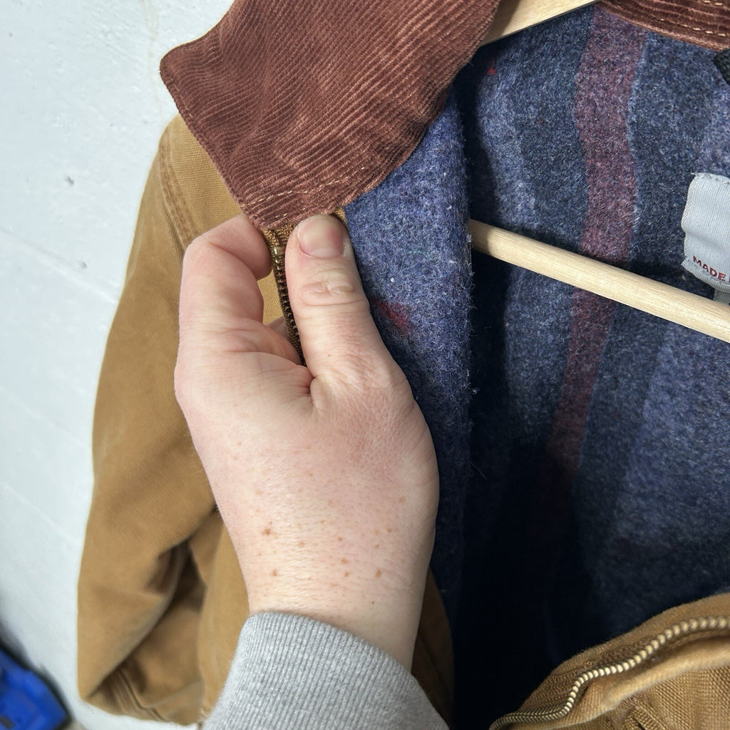 Carhartt Blanket-Lined Detroit Jacket “Brown” 4H J001 BRN Men’s Small USA