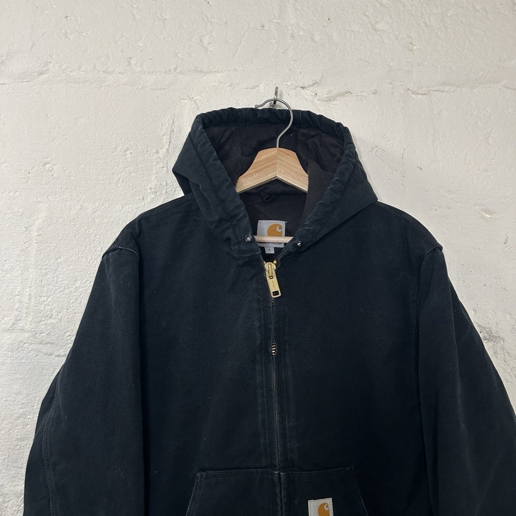 Vintage Carhartt Quilted Hooded Active Jacket “Black” J140 BLK Men’s Small
