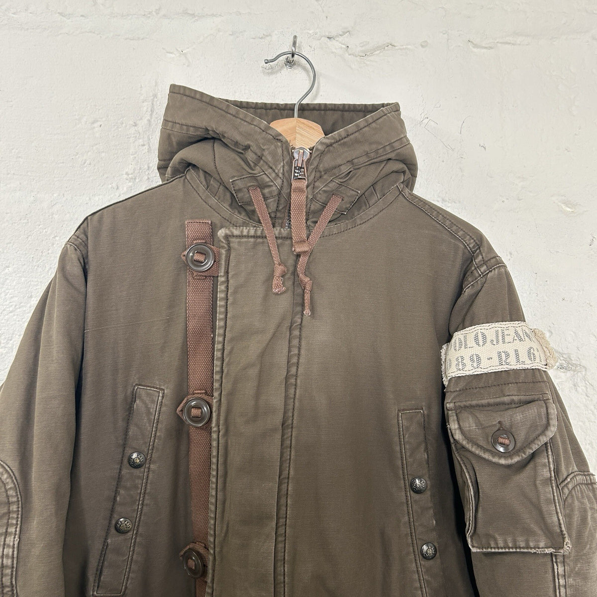 Polo Ralph Lauren Type-E RL67 Military Parka Jacket Sherpa-Lined Hood Men’s SML