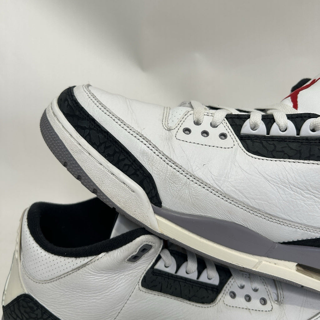 Nike Air Jordan 3 Retro “Cement Grey White Fire Red” CT8532-106 Men’s 14 Worn