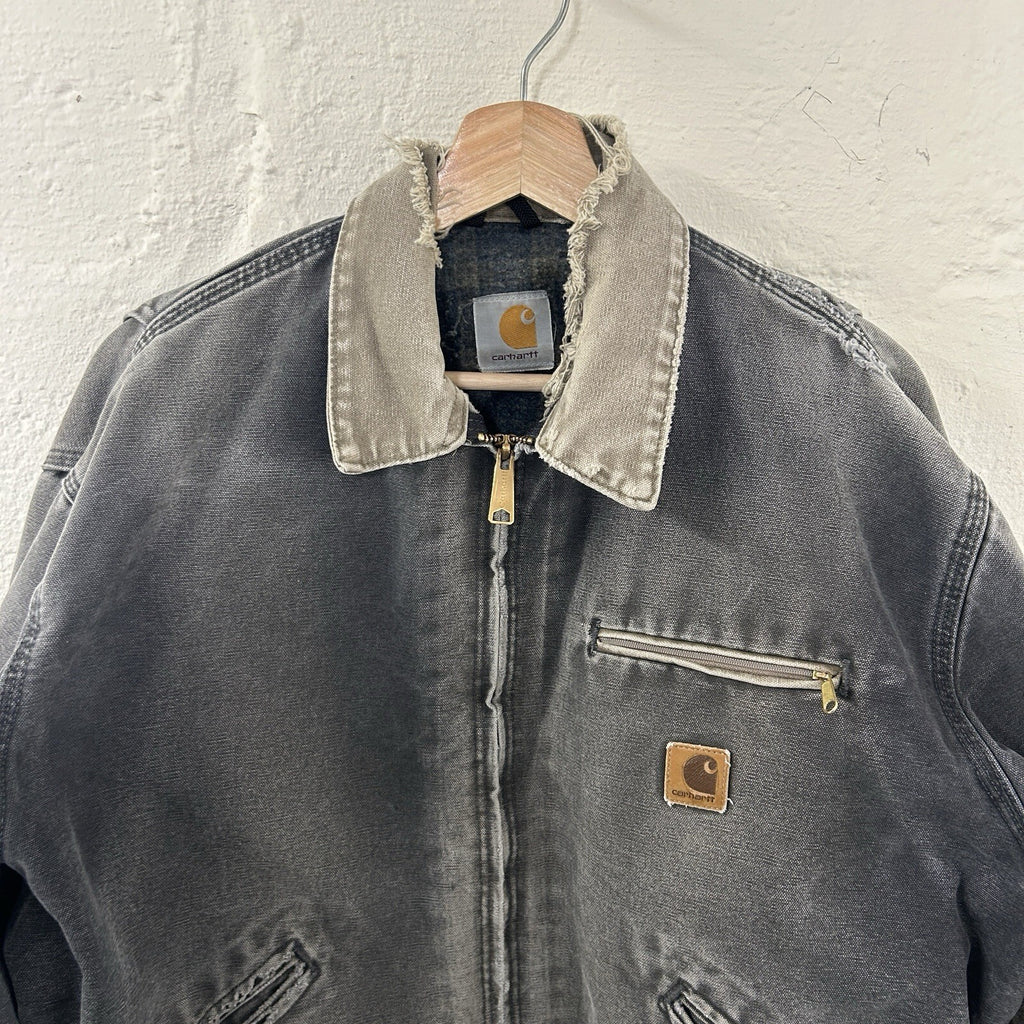 Vintage Carhartt Blanket-Lined Detroit Jacket “Petrol Grey” J97 PTL Men’s XL