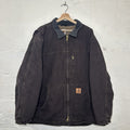 Vintage Carhartt Sherpa-Lined Ridge Jacket “Dark Brown” C61 DKB Men’s X-Large