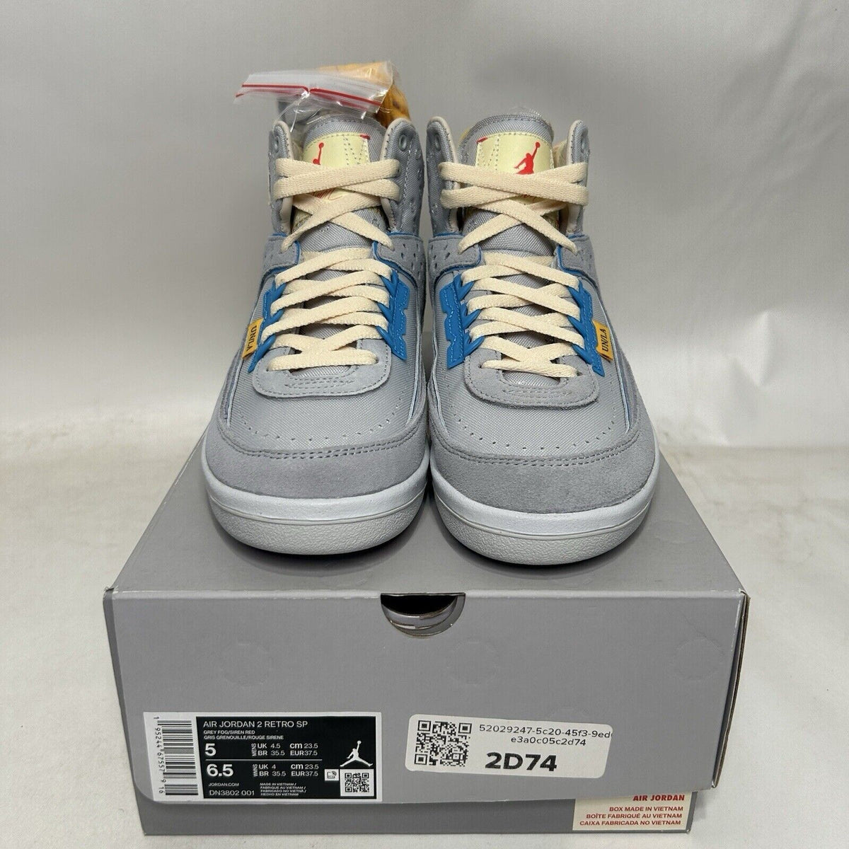 Nike Air Jordan 2 SP x Union “Grey Fog” 2024
